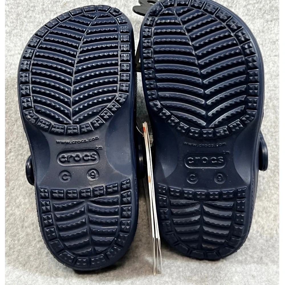 Crocs C9 Baya Clog T Toddler Size 9 Navy Blue Slip On Sandals 207012-410 NEW